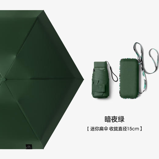 【揣兜就走 晴雨两用】UPF50+隔热降温便携黑胶雨伞 商品图7