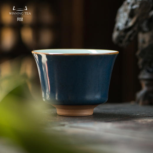 问鼎汝瓷黛蓝掬泉杯（缺货） 商品图0