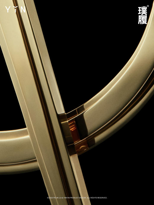 YIN隐 x 璞履POUR LUI 限量版「黄金圆规」 商品图2