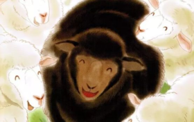 不开心的黑绵羊