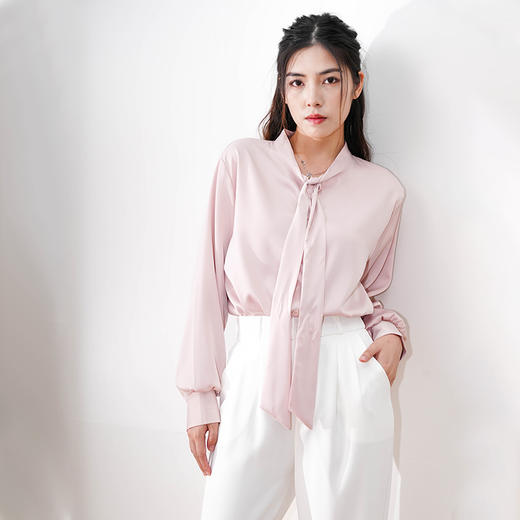 Avann醋酸感缎面衬衫 商品图4
