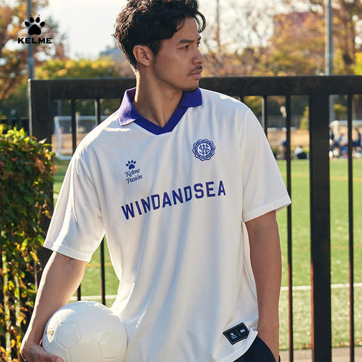 KELME卡尔美xWIND AND SEA联名系列夏季球衣POLO衫男足球翻领短袖 商品图1