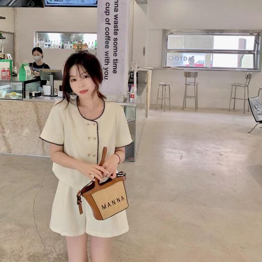 【巴黎小香】呼声有点高！ 法式套装女夏季短袖短裤两件套 商品图1
