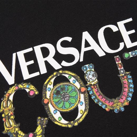 VERSACE JEANS COUTURE男装 时尚休闲纯色圆领男士卫衣 商品图4
