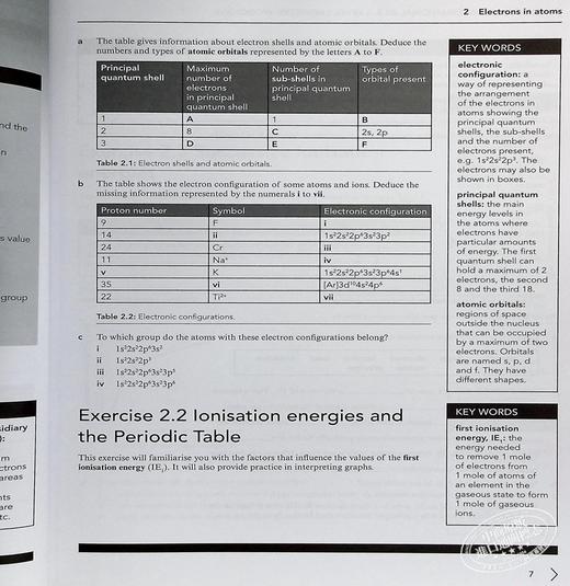【中商原版】Cambridge International AS ALevel Chemistry Workbook 正版剑桥国际AS ALevel考试化学练习册带线上账号 英文原版 商品图4