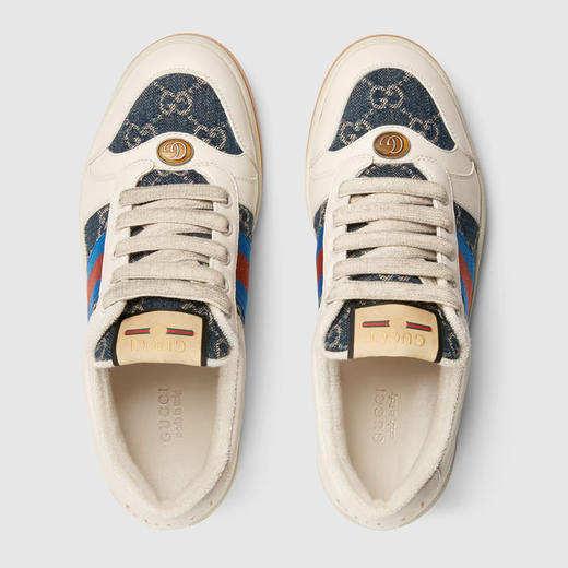 GUCCI 古驰 女士棉质GG Screener 系列休闲运动鞋 混色 577684 2KQ40 4467 商品图1