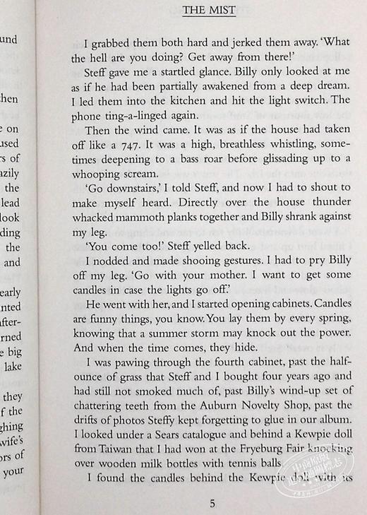 【中商原版】迷雾 斯蒂芬金 英文原版 The Mist STEPHEN KING 商品图7