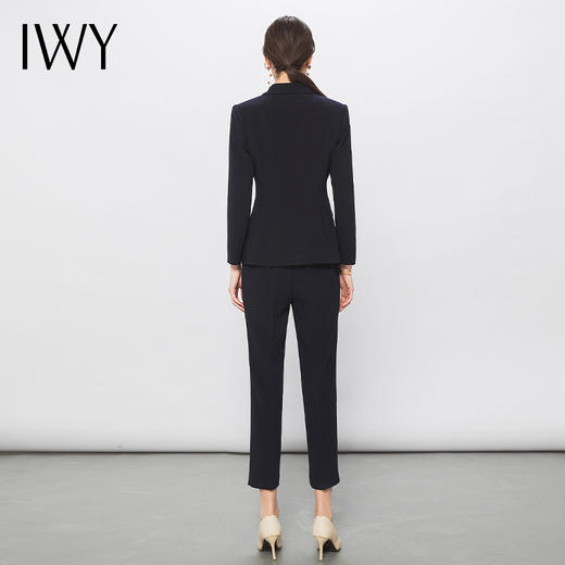 IWY/藏青色西装套装比亚迪王朝工作服修身显瘦气质女神范商务正装C10407+P11356-藏青色 商品图3