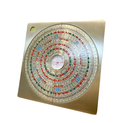 全铜铸造四方实心激光玄空罗盘金锁玉关罗盘 商品图5