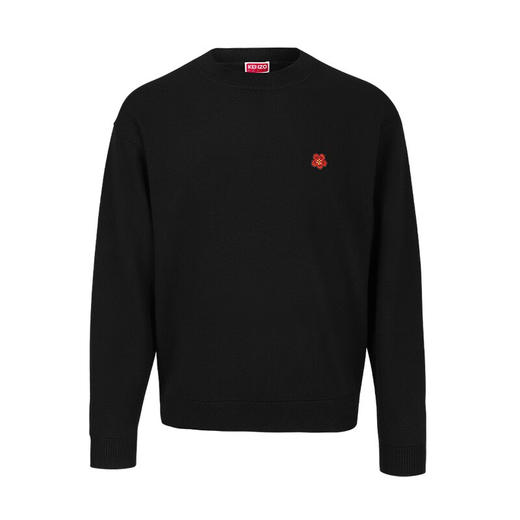 【超惠秒】KENZO 高田贤三 男士全羊毛海棠花logo针织衫毛衣11126 商品图3