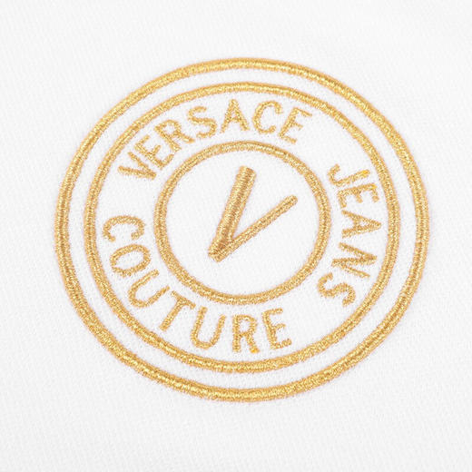 【特惠秒】VERSACE 范思哲 男士刺绣字母logo夏季短袖Polo T恤 11146 商品图5