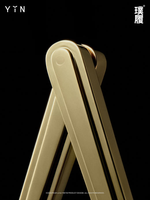 YIN隐 x 璞履POUR LUI 限量版「黄金圆规」 商品图3