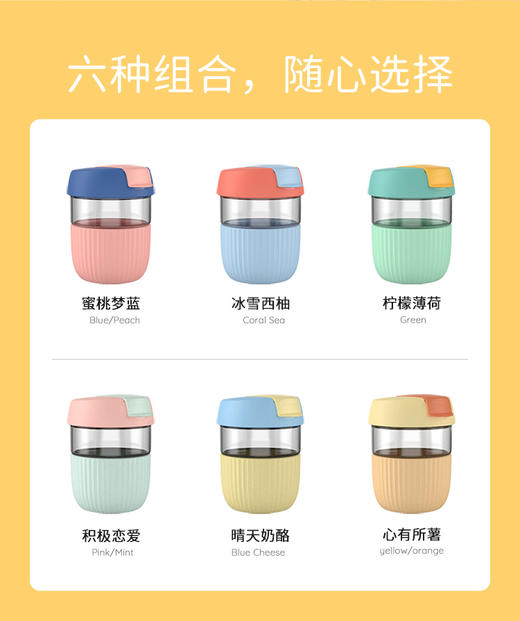 吻吻鱼-彩虹杯系列-360ml （中硼硅） 商品图3