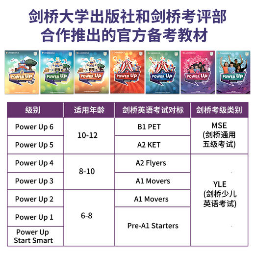 原版进口Power Up预备1 2 3 4 5 6级剑桥国际少儿英语教材powerup英国小学YLE剑桥少儿考试词汇语法英文教程青少版 商品图2