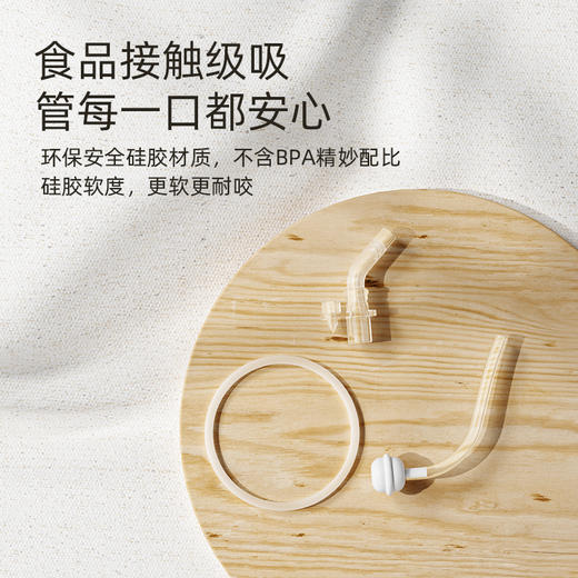 小袋鼠巴布三角墩墩杯专用配件：咬吸/直吸吸嘴/重力球吸管/背带 商品图4