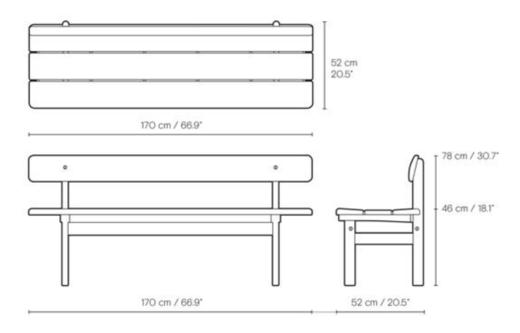 BM0700 | Asserbo Bänk 长凳 商品图11