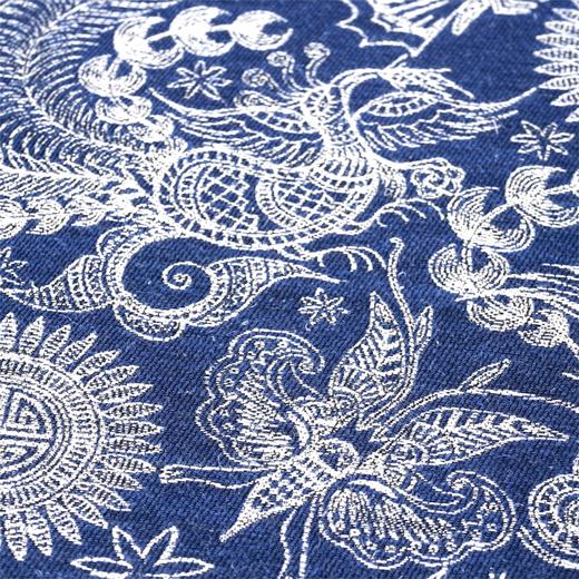 深山集市 苗族纹样刺绣笔记本大小可选 吉祥纹样吉宇鸟 福蝶 传承民族祝福 商品图4