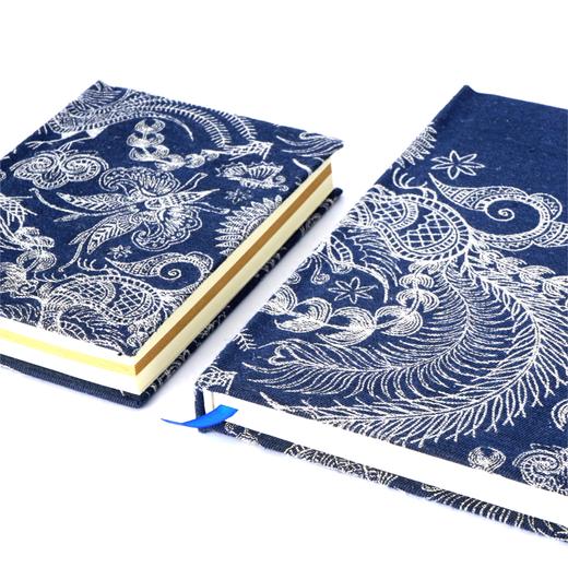 深山集市 苗族纹样刺绣笔记本大小可选 吉祥纹样吉宇鸟 福蝶 传承民族祝福 商品图1