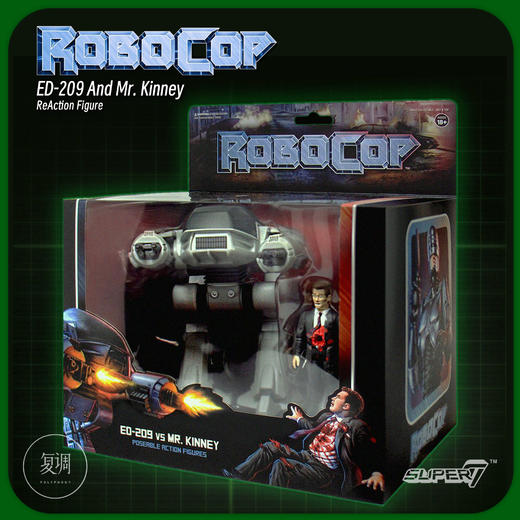 现货 Super7 机械战警 ED-209 Vs Mr.Kinney 商品图0
