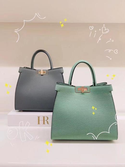 3楼HR赫莲娜加厚头层软牛皮时尚通勤手提单肩女包 商品图2
