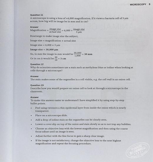 【中商原版】新加坡教辅 GCSE O level Guide Biology by Example GCSE OLEVEL考试生物指导示例 商品图5