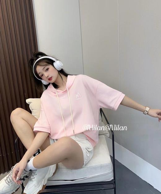 女带帽短T2582 商品图1