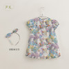 【马克珍妮 芦芙系列】法式夏装女童棉真丝连衣裙 儿童裙子230595 商品缩略图2