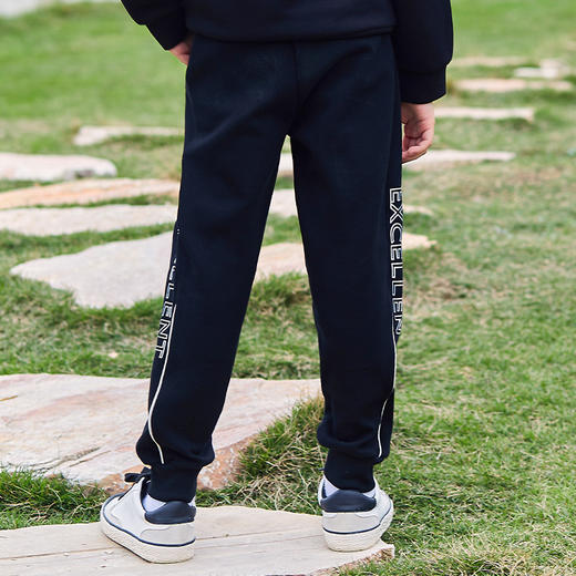 mettekids男童裤子儿童春秋新款休闲卫裤童装中大童运动束脚长裤 商品图3