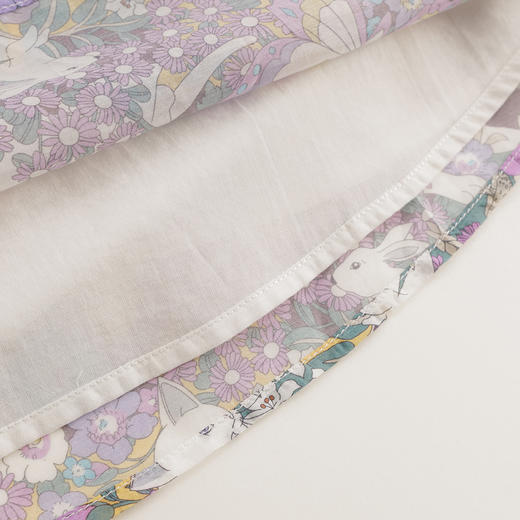 【马克珍妮 芦芙系列】法式夏装女童棉真丝连衣裙 儿童裙子230595 商品图4