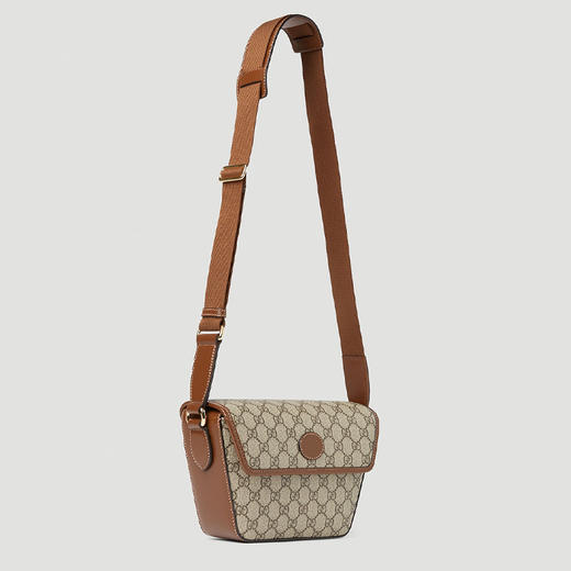 GUCCI 古驰 男士 GG Supreme 帆布斜挎单肩包 混色 715767 92THG 8563 商品图1
