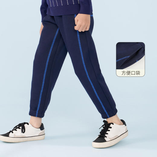 mettekids男童裤子春秋新款运动裤童装中大儿童长裤休闲束脚卫裤 商品图0