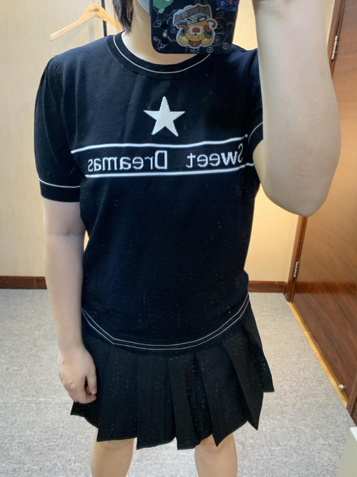 针丝缘大码女装春新款时尚洋气百搭高弹针织衫T恤6335 商品图8