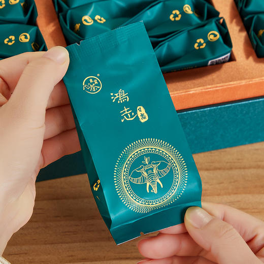 象窝茶鸿志甘露礼盒装绿茶高山云雾新兴特产 甘露绿茶 5g * 36袋 180g 商品图5