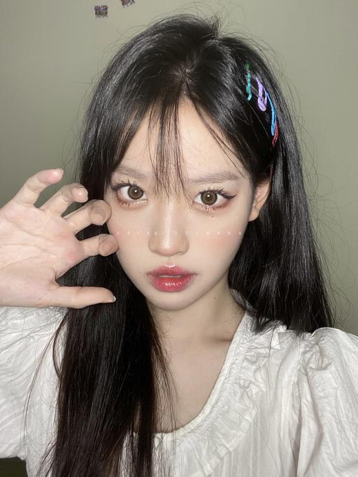 正品IDOL牛奶可可棕美瞳年抛/半年抛混发直径14.0着色13.6韩国产 商品图9