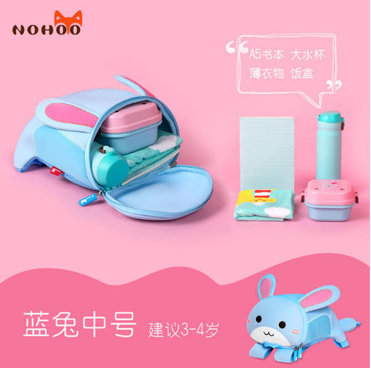 【萌娃出街不怕丢 安全防走失背包】诺狐婴幼儿园书包男女宝宝1-3-6岁防走失背包儿童小书包女童包包 商品图13