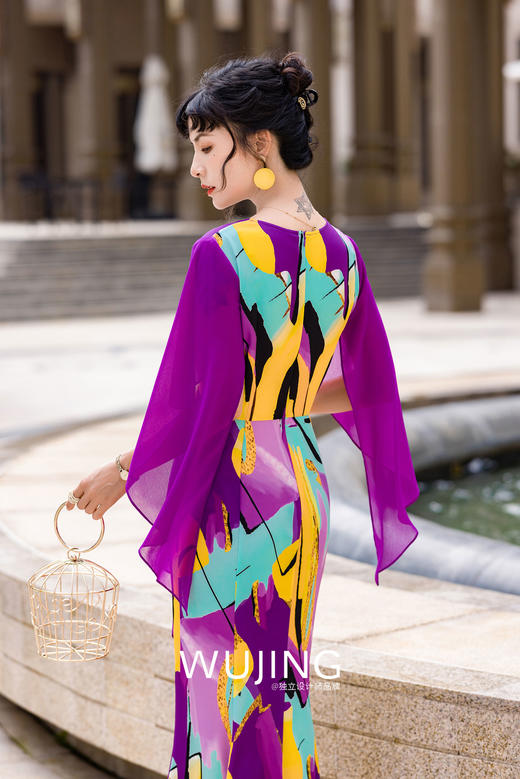 3022112 紫罗琉璃 紫罗兰连衣裙 雾境 商品图5