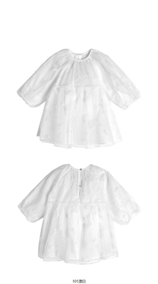 jnby  23年夏款  刺绣中袖连衣裙  YN4G12600 商品图6