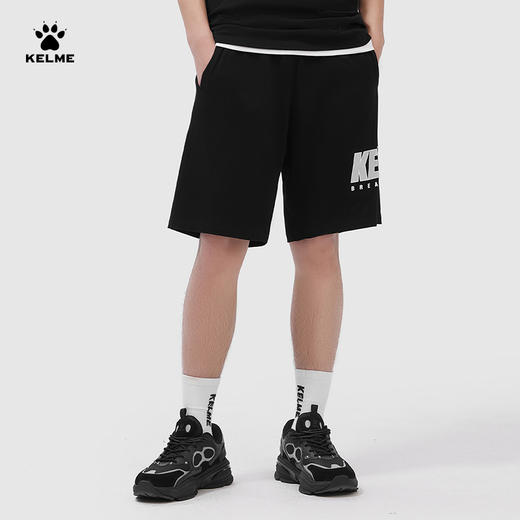 KELME卡尔美针织短裤男2023夏季新款棉宽松五分裤潮流休闲运动裤 商品图2