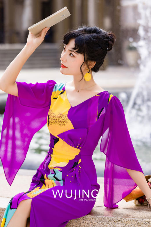 3022098 紫罗琉璃 紫罗兰连衣裙 雾境 商品图4