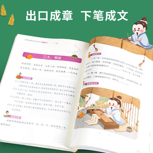 小学生常用成语现学现用1000例 7-12岁小学语文常用四字成语大全 商品图1