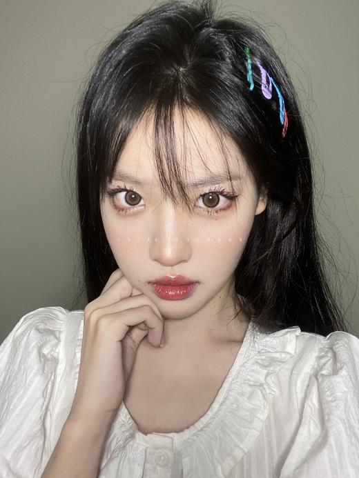 正品IDOL牛奶可可棕美瞳年抛/半年抛混发直径14.0着色13.6韩国产 商品图6