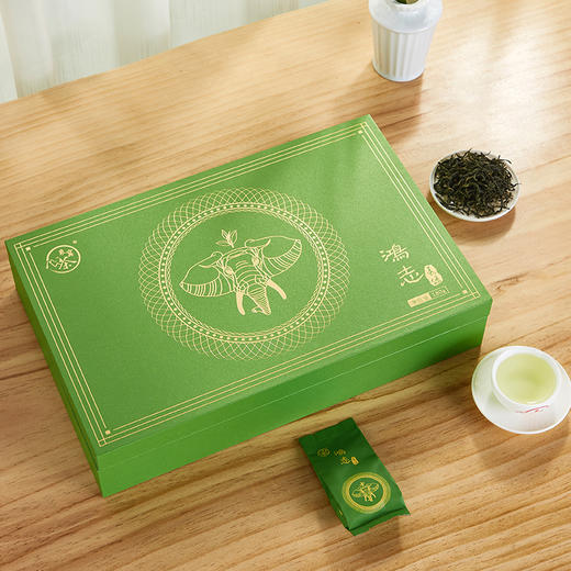 象窝茶鸿志春绿礼盒装绿茶高山云雾新兴特产 绿茶礼盒装 5g * 36袋 180g 商品图14