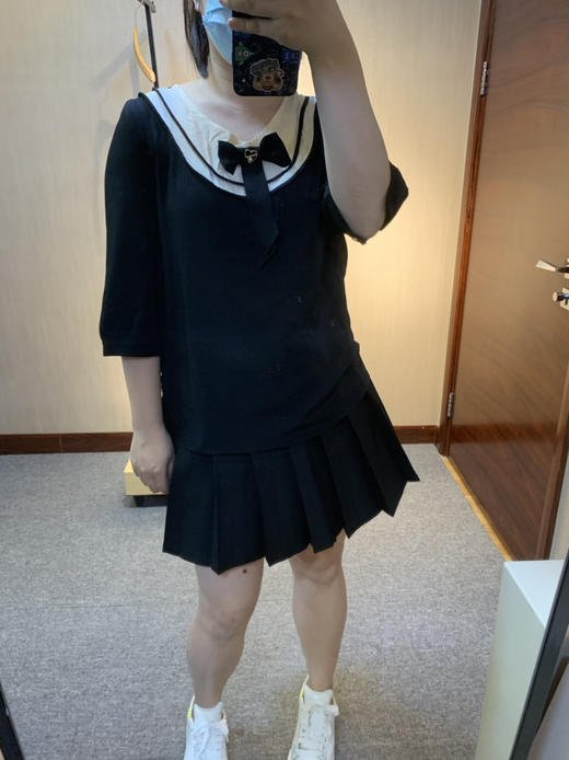 针丝缘春夏新款时尚显瘦气质优雅七分袖小衫6065 商品图1