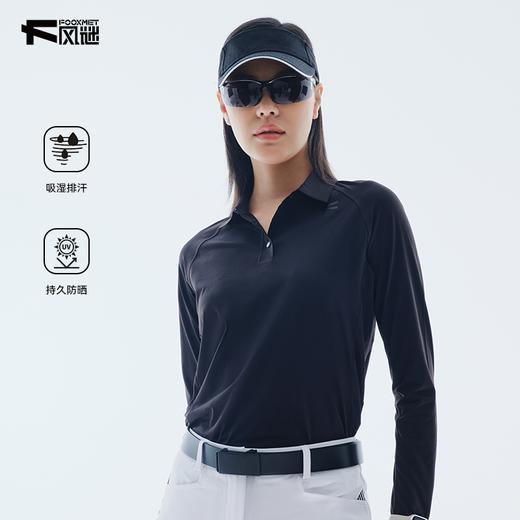 女士速干长袖polo衫 商品图0