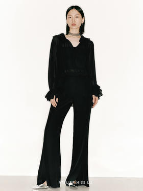 【暗彩虹】荷叶边设计廓形衬衫230032A