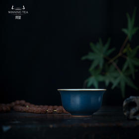 问鼎汝瓷黛蓝净月杯