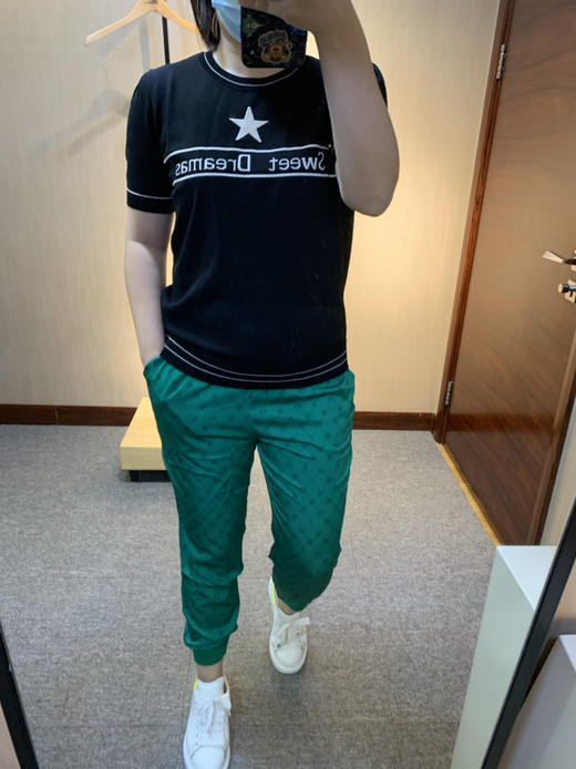 针丝缘大码女装春新款时尚洋气百搭高弹针织衫T恤6335 商品图13