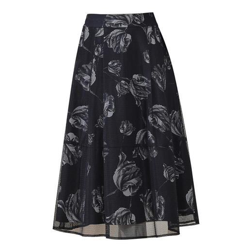 修身气质，印花雪纺拼接时尚高腰休闲半身裙MYX-3305 商品图4