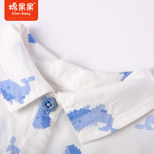 棉果果商场同款男童男宝夏季男童男宝新品短袖衬衫M212150423283 商品图6