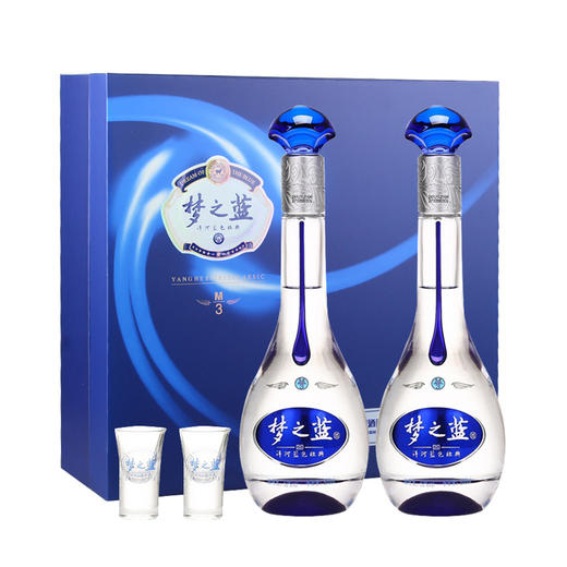 洋河 蓝色经典 梦之蓝M3 浓香型白酒 550ml 52%vol 商品图1
